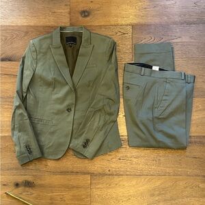 Banana Republic Olive Blazer and Pants Set